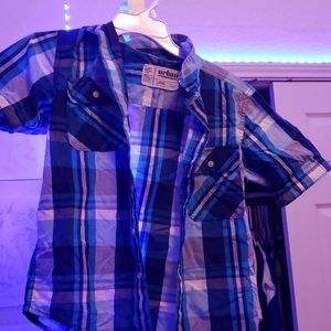 3 for 15🔥Blue striped collared shirt